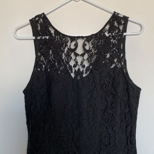 NWOT BB Dakota Black Lace Dress, size 8